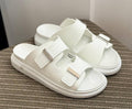 Alexander McQueen Hybrid Slides in a white rubber