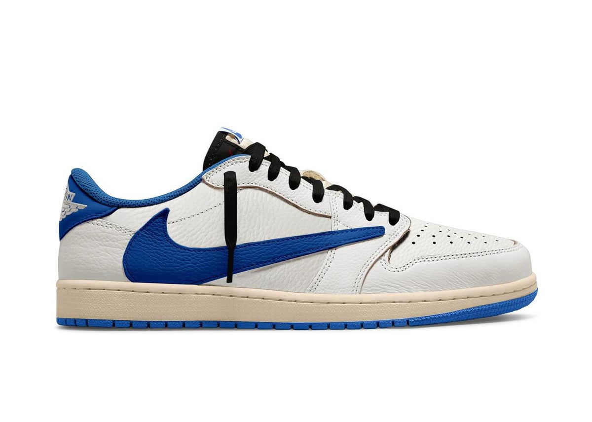 Nike × Jordan 1 Retro Low OG SP Fragment x Travis Scott ‘Sail Military Blue