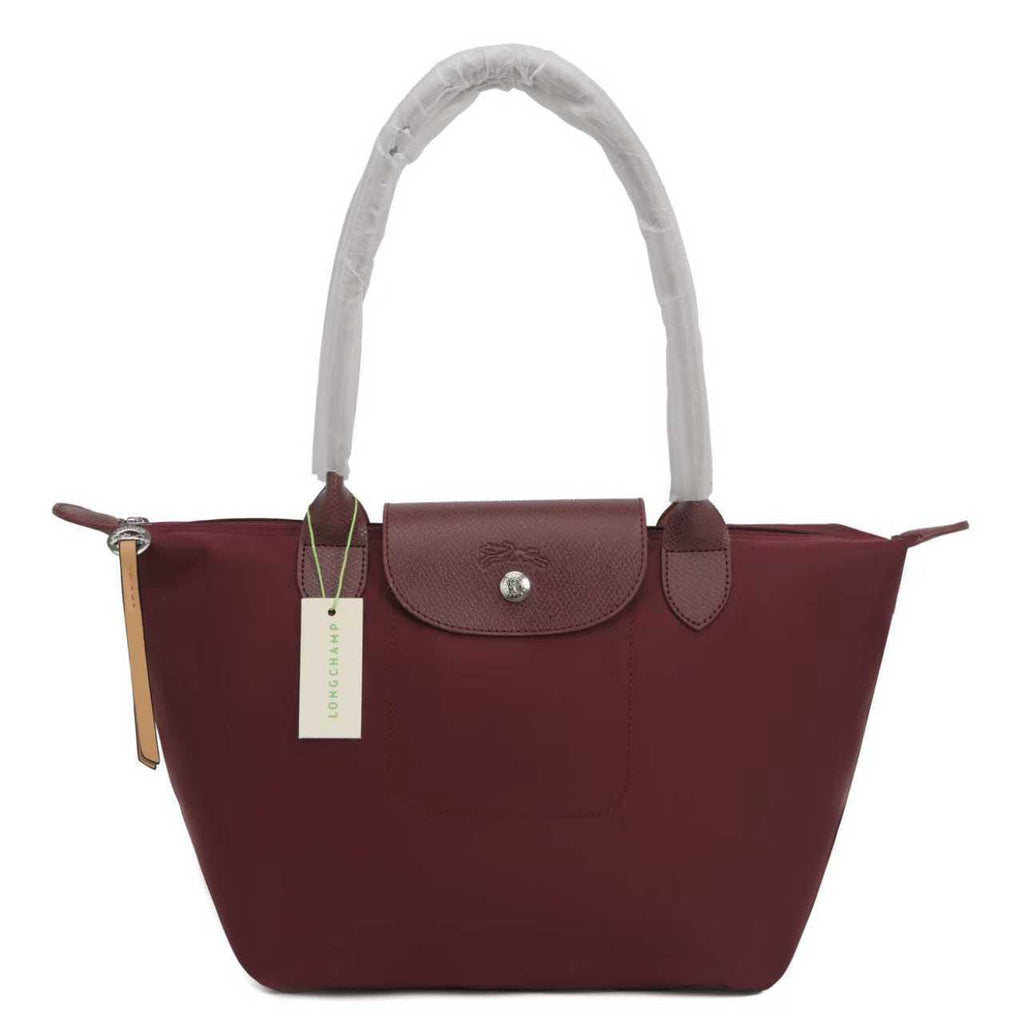 Longchamp Le Pliage Shoulder Tote bag in the burgundy