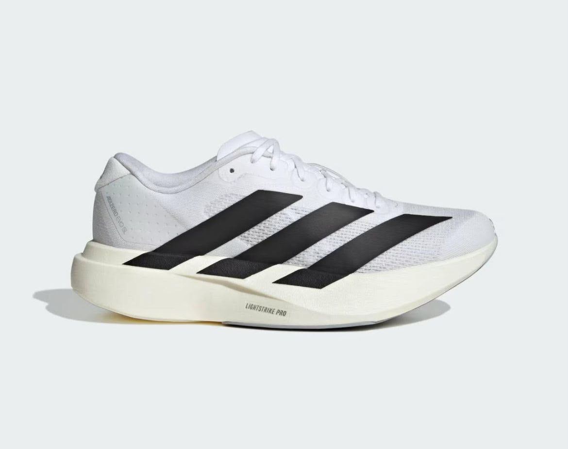 adidas Adizero Evo SL white black stripes