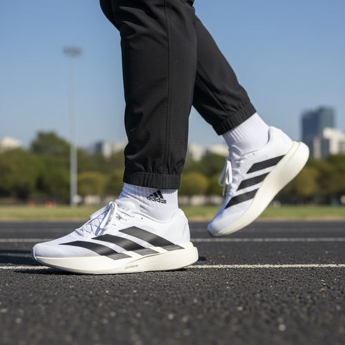 adidas Adizero Evo SL white black stripes