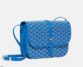 Blue Goyard Belvédère PM messenger bag
