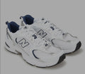 New balance 530 navy blue and  white metallic